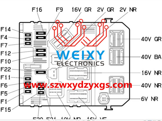 Peugeot 206, 207, 307, Citroen , PICASSO, C2, C3 fuse box BSM, BSI repair kit