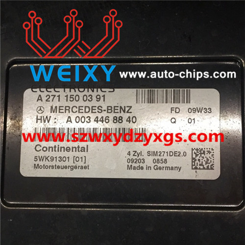 Mercedes C180 A2711500391 SIM271DE2.0 ECU repair kit