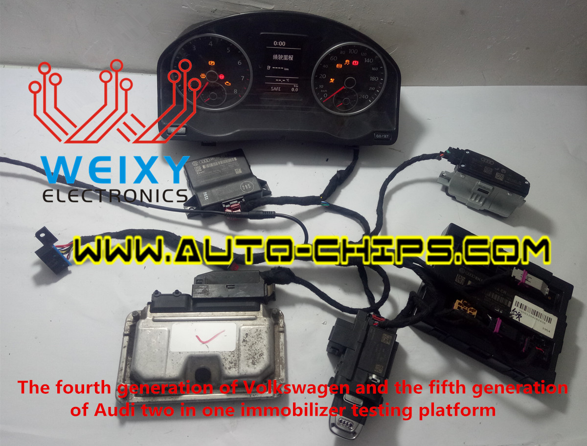 The fourth generation of Volkswagen and the fifth generation of Audi two in one immobilizer testing platform