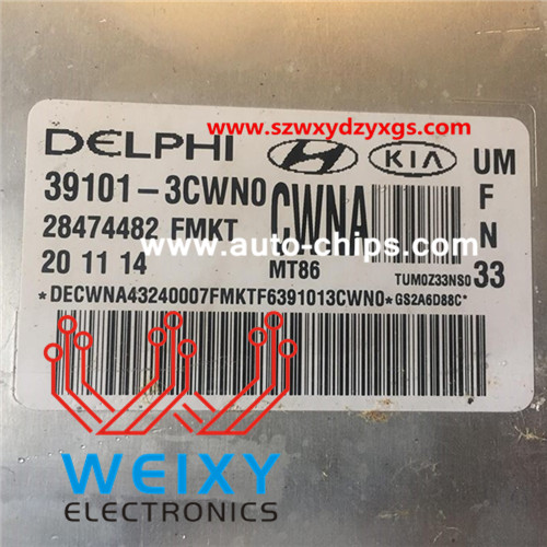 Repair kit for kia sorento 39101-3CWN0 MT86 ECU