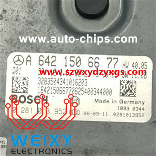 Repair kit for Mercedes Benz 0281013952 A6421506677 ECU