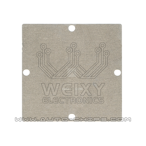 GL512N11FFA02 Stencil For the Audi amplifier host GL512N11FFA02 chip re-plant steel mesh, so that the BGA chip re-use