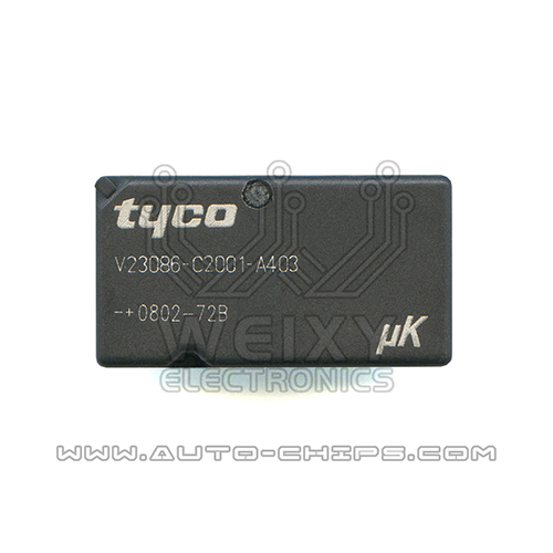 V23086-C2001-A403  Commonly used vulnerable relay for automotive ECU