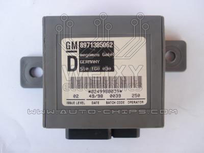 TMPro2 Software module 38 – Opel, Isuzu immobox Megamos