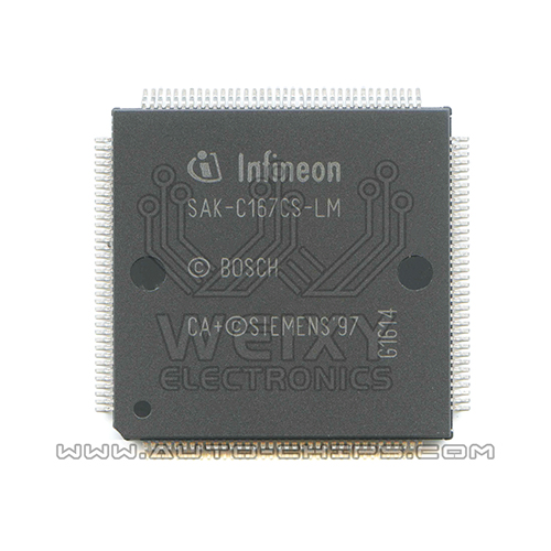 SAK-C167CS-LM   commonly used vulnerable MCU chips for car ECU