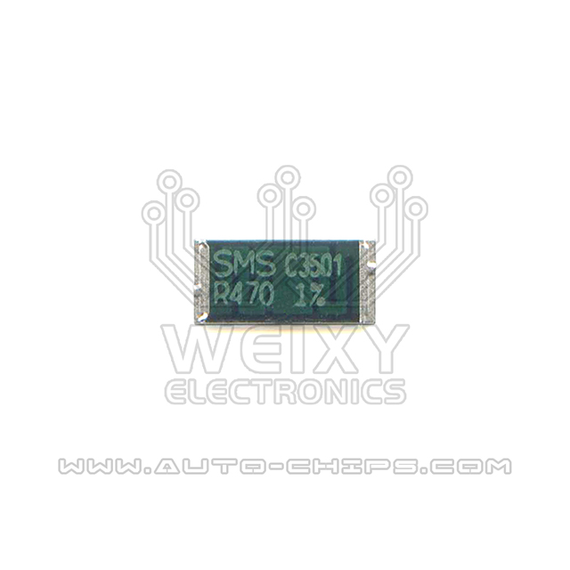 SMS R470 high-precision alloy power resistors for automotives