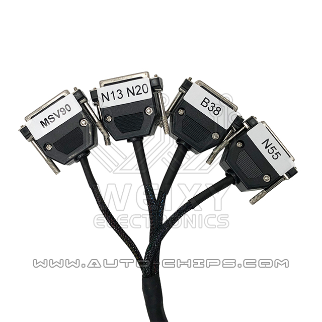 New type BMW N13,N20,N55,B38,MSV90 DME test cables work with Autohex II