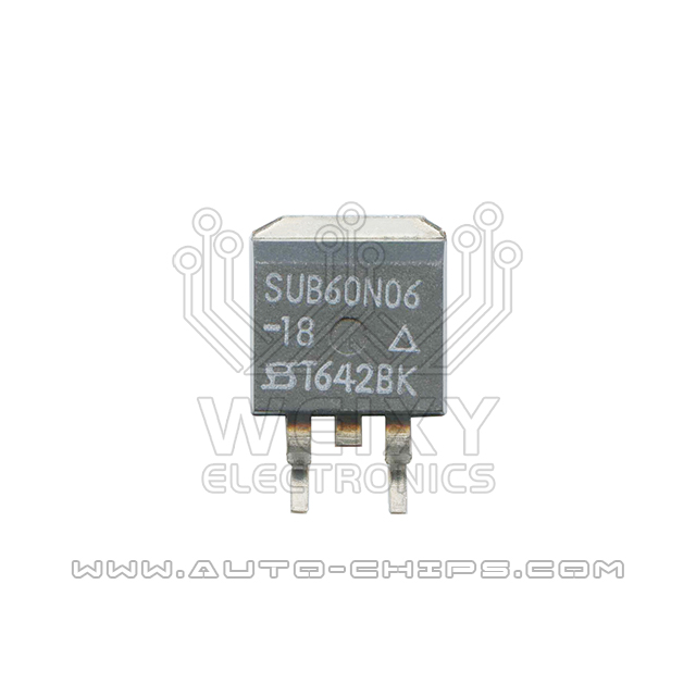 SUB60N06-18 commonly used vulnerable driver chip for ECU