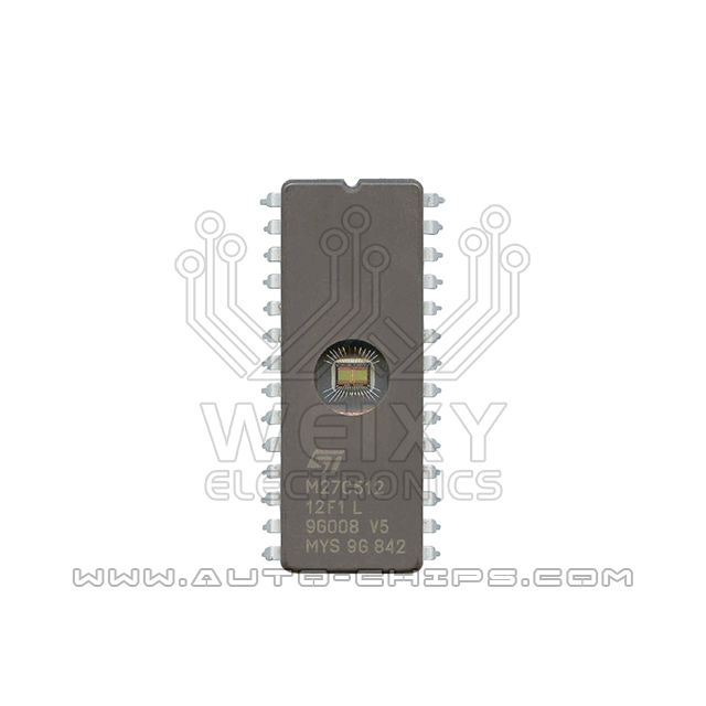 M27C512-12F1L flash chip use for automotives ECU