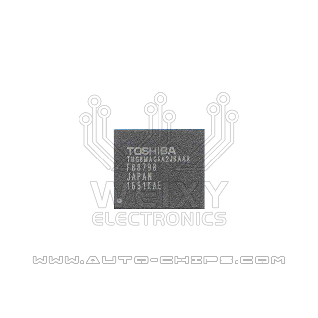 TOSHIBA THGBMAG6A2JBAAR chip use for automotives radio
