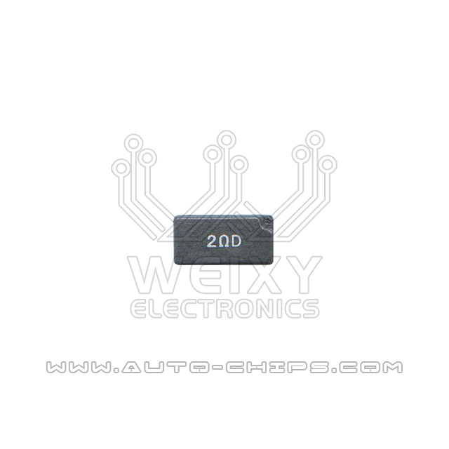 2ΩD 2RD resistor for automotives ECU