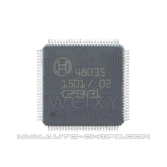 48035 BOSCH commonly used vulnerable chip for automotive airbag control unit