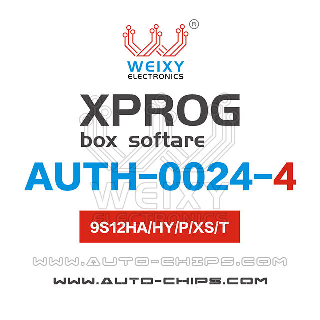 AUTH-0024-4 MC9S12HA/HY/P/VR/XS Software for XPROG-BOX