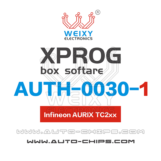 AUTH-0030-1 Infineon TC2xx Software for XPROG-BOX