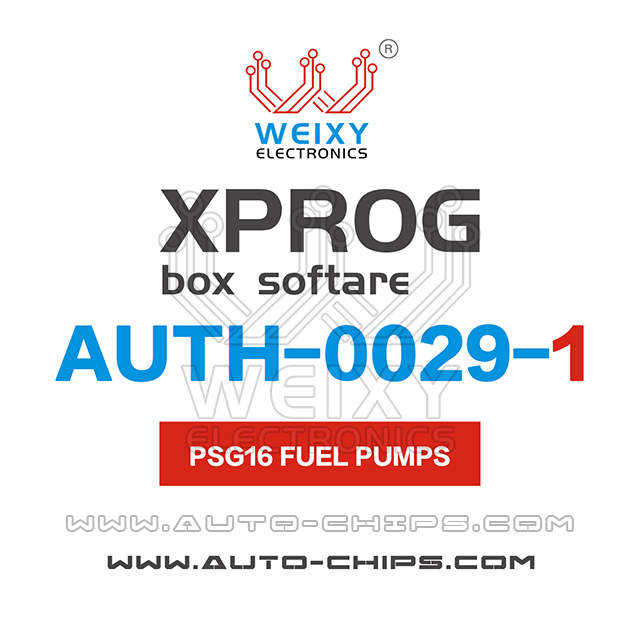 AUTH-0029-1 PSG16 Software for XPROG-BOX
