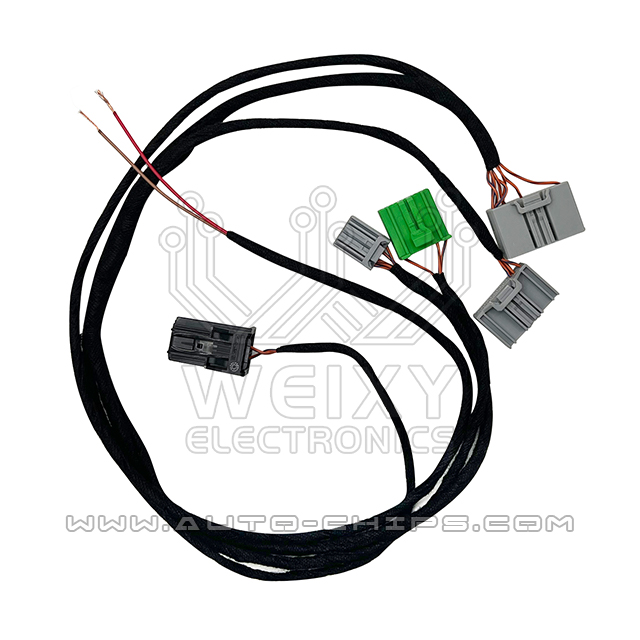 Test platform cable for Volvo radio