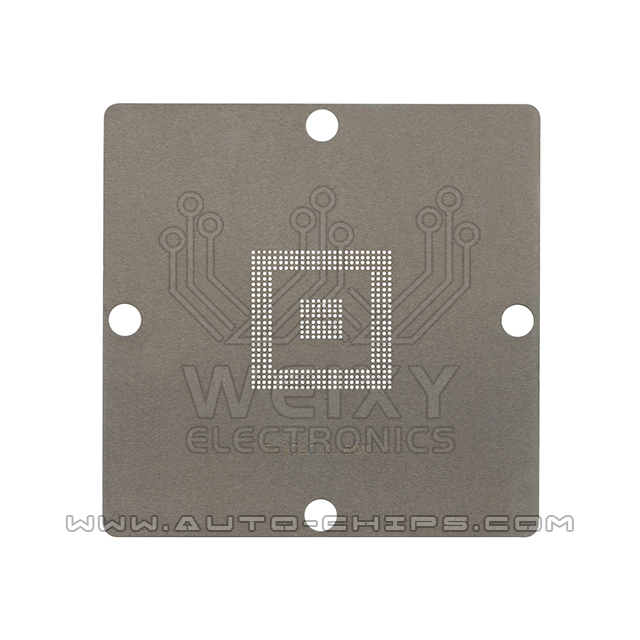 Frame for reset SAK-TC17xxx MPC5554xxx BGA chips balls 80X80mm