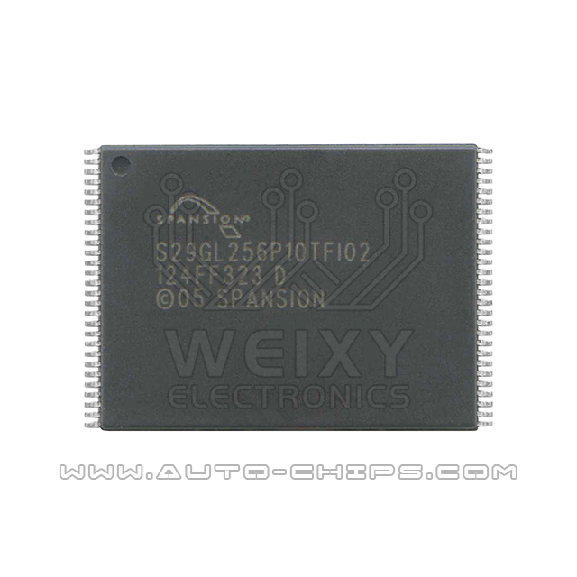 S29GL256P10TFI02 commonly used vulnerable chip for automotive audio and amplifier host
