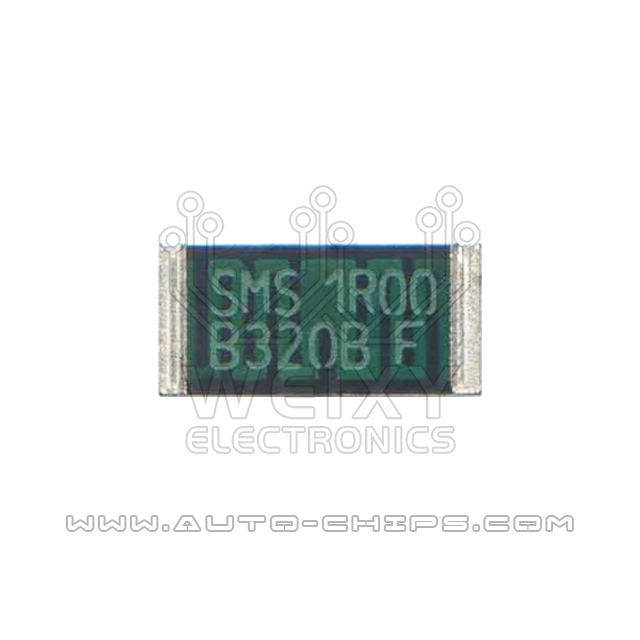 SMS 1R00 high-precision alloy power resistor use for automotives ECU