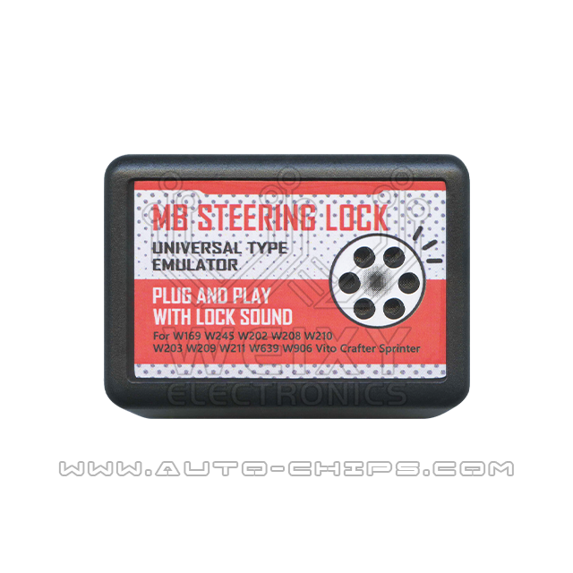 Universal steering lock emulator for Mercedes W169 W245 W202 W208 W210 W203  W209 W211 W639 W906 Vito Crafter Sprinter with lock sound - Plug and Play