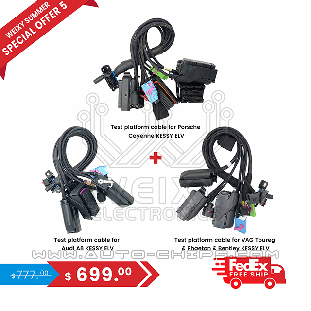 (WEIXY Summer Special offer 5) 1PCS Toureg & Phaeton & Bentley cable + 1PCS Porsche Cayenne cable + 1PCS Audi A8 cable + Free shipping
