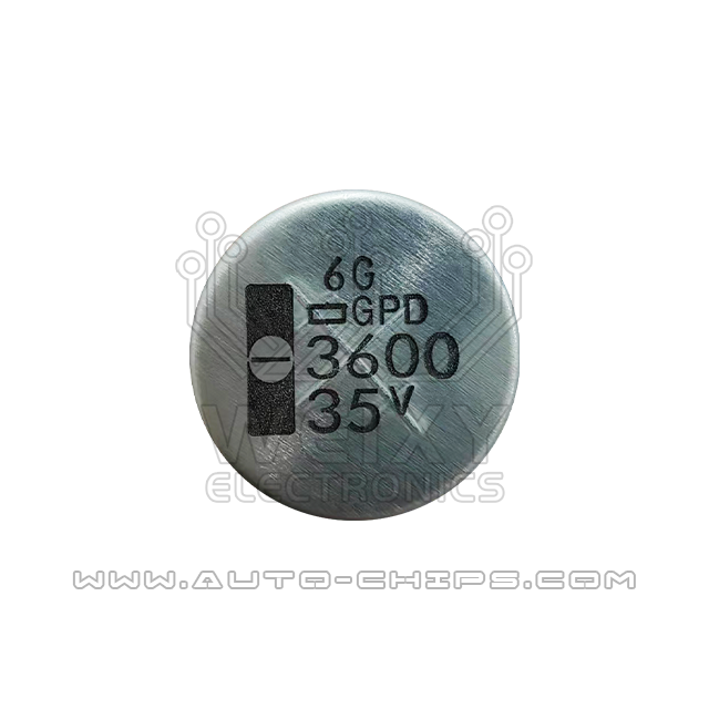 3600UF 35V 16X32 135° DIP2 capacitor for automotives ECU